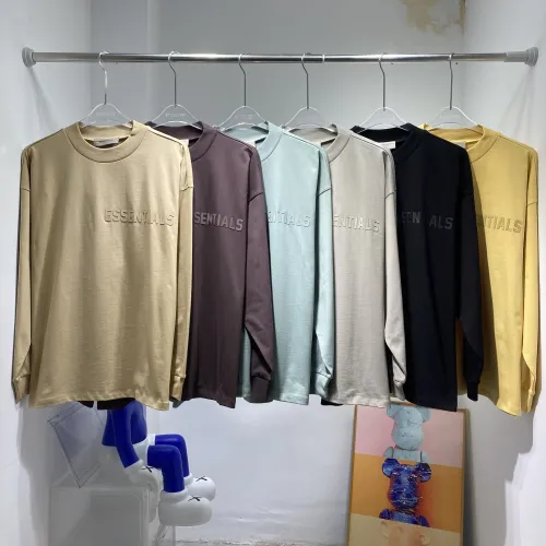 Fear of God Silicone Letter Long Sleeved T-shirt Unisex High Street Casual Long Sleeved