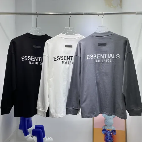 Fear of God Embroidered Letter Long Sleeved T-shirt Unisex High Street Casual Long Sleeved
