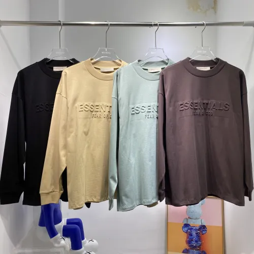 Fear of God Raised Letter Long Sleeved T-shirt Unisex High Street Casual Long Sleeved