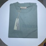 Fear of God Silicone Logo Cotton T-shirt Couple Leisure Oversize T-shirt
