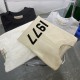 Fear of God Classic Logo Print T-shirt Unisex Cotton Loose Short Sleeve
