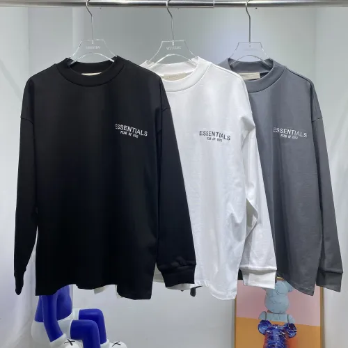 Fear of God Embroidered Letter Long Sleeved T-shirt Unisex High Street Casual Long Sleeved