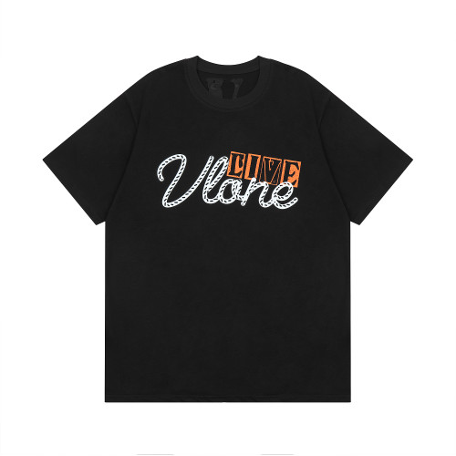 Vlone Fashion Casual Short Sleeve Unisex Street Classic Breathable Cotton T-shirt
