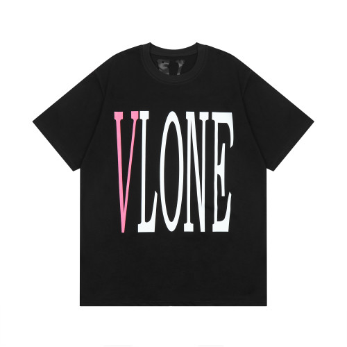 Vlone Unisex Street Style Colorful Letter Print T-shirt Fashion New Short Sleeve