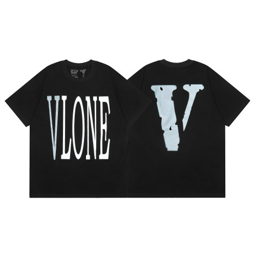 Vlone Unisex Fashion Logo Print Short Sleeve Cotton Lightweight T-shirt