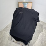 Fear of God Reflective Letter Logo Lapel Collar Polo Shirt Casual Cotton Short Sleeve