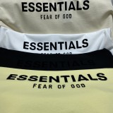 Fear of God Flocking Letter Logo Lapel Collar Polo Shirt Casual Cotton Short Sleeve