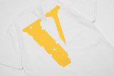 Vlone New Fashion Lightweight Short Sleeve Unisex Casual Solid Cotton T-shirt
