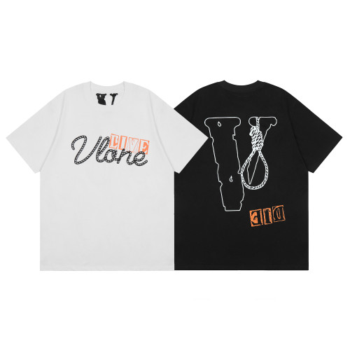 Vlone Fashion Casual Short Sleeve Unisex Street Classic Breathable Cotton T-shirt