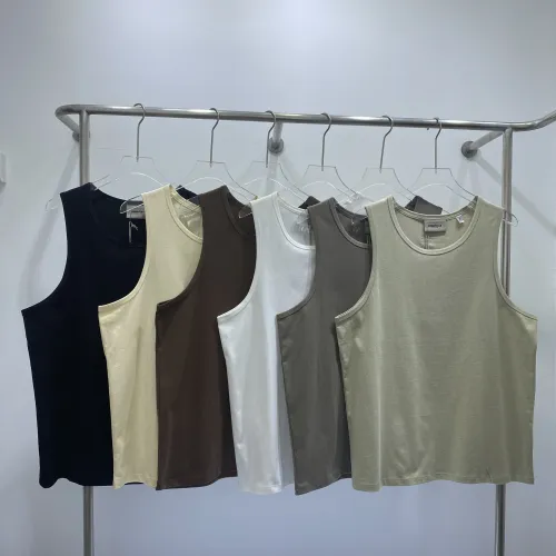 Fear of God Letter Logo Print Sleeveless Short Sleeved Versatile Casual Sports Vest