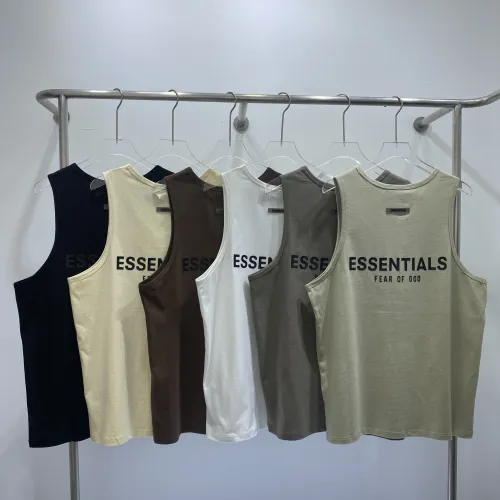 Fear of God Letter Logo Print Sleeveless Short Sleeved Versatile Casual Sports Vest