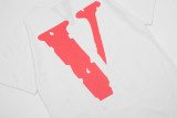 Vlone Classic Unisex Multicolor Letter Print Short Sleeve Fashion Lightweight T-shirt