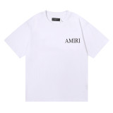 Amiri Fashion Plant Print T-shirt Unisex Cotton Casual Short Sleeves