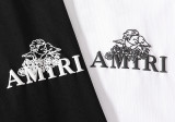 Amiri High Street Style Angel Cupid Foam Print T-shirt Unisex Classic Casual Short Sleeves