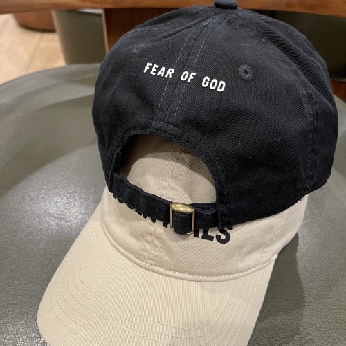 Fear of God Fashion Silicone Letter Logo Baseball Hat