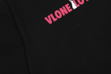 Vlone New Letter Print Cotton T-shirt Unisex Casual Loose Solid Short Sleeve