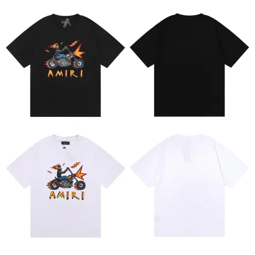 Amiri New Motorcycle Skull Evil Spirit Knight Print T-shirt