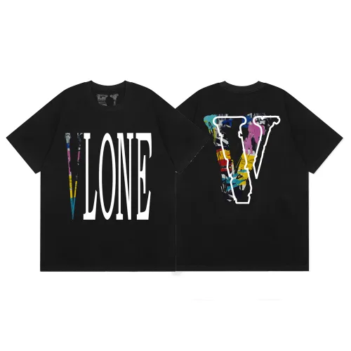 Unisex Fashion Colorful Letter Print T-shirt Casual Street Cotton Short Sleeve