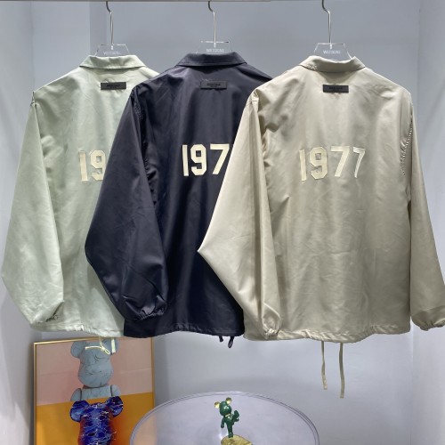 Fear of God Flocking 1977 Print Stand Up Collar Jacket Unisex High Street Stormtrooper Coat