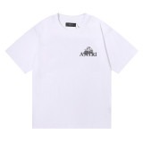 Amiri High Street Style Angel Cupid Foam Print T-shirt Unisex Classic Casual Short Sleeves