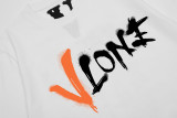 Vlone New Fashion Print Short Sleeve Unisex Vintage Casual Loose Cotton T-shirt