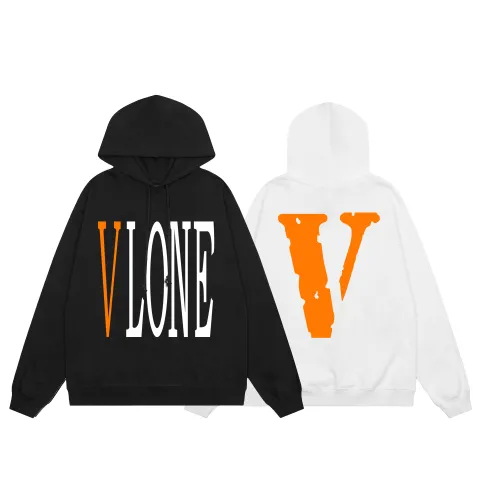 Vlone Logo Print Hoodies Unisex Fashion Sweatshirts