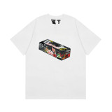 Vlone Fashion Unisex Crew Neck Short Sleeve Casual Street Solid Cotton T-Shirt