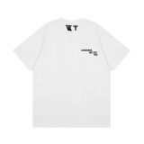 Vlone Classic Unisex Print Short Sleeve Fashion Casual Solid Cotton T-shirt