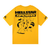 Hellstar Marathon Printed Short Sleeves Unisex Casual Loose T-shirt