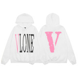 Vlone New Fashion Print Hoodies Unisex Street Casual Sweatshirts