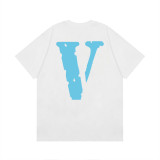 Vlone Fashion Street Print T-shirt Unisex Casual Hip Hop Cotton Short Sleeve