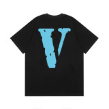 Vlone Fashion Street Print T-shirt Unisex Casual Hip Hop Cotton Short Sleeve