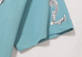 Amiri Fashion 22 Printed T-shirt Unisex Casual Loose Short Sleeves
