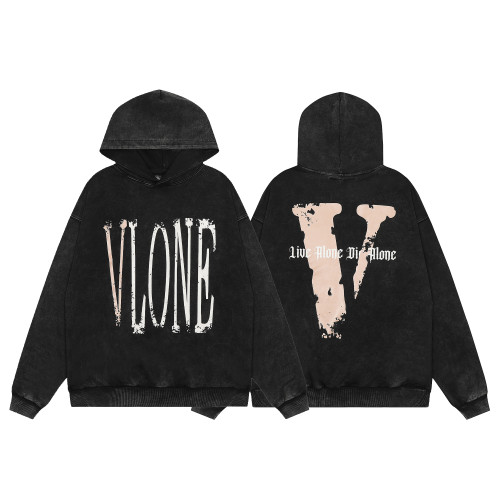 Vlone Classic Logo Print Hoodies Fleece Sweatshirts
