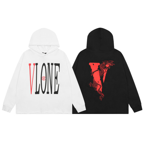 Vlone Street Logo Print Hoodies Unisex Casual Sweatshirts