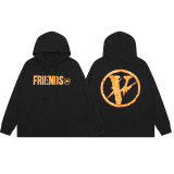 Vlone Unisex Fashion Letter Print Pullover Casual Sport Street Hoodies