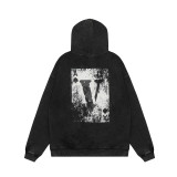 Vlone Poker Print Hoodies Unisex Casual Street Sweatshirts