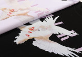 Amiri Peace Dove Print T-shirt Unisex Cotton Casual Short Sleeves