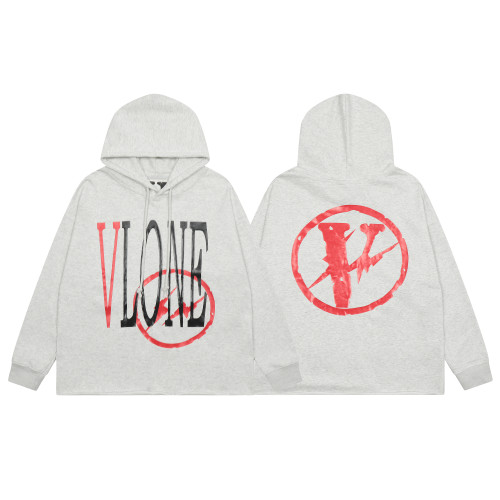 Vlone Classic Logo Print Hoodies Unisex Casual Fleece Sweatshirts