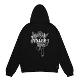 Amiri High Street Angel Cupid Foam Print Sweatshirt Unisex Casual Pullover Hoodies