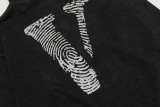 Vlone Fashion Fingerprint Printing Hoodies Unisex Street Casual Sweatshirts