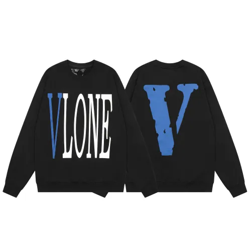 Vlone Classic Logo Print Hoodies Unisex Casual Sweatshirts