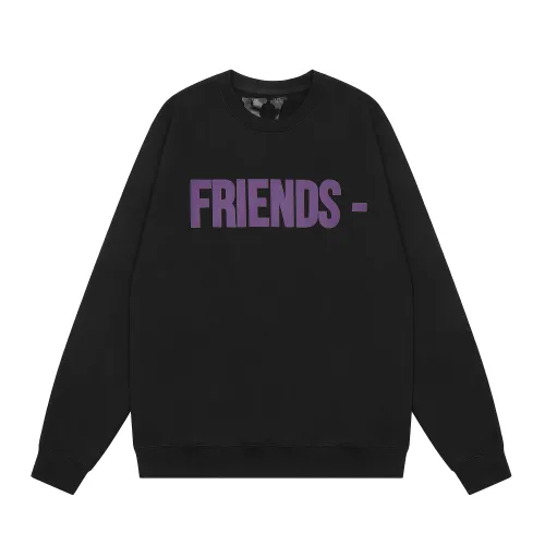 Vlone Unisex Fashion Print Long Sleeve Pullover Unisex Fleece Hoodies