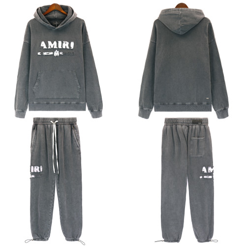 Amiri Washed Old High Street Embroidered Hoodie Set
