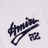 Amiri Logo Embroidered Printed Hoodie Unisex Fashion Cotton Sweatshirt