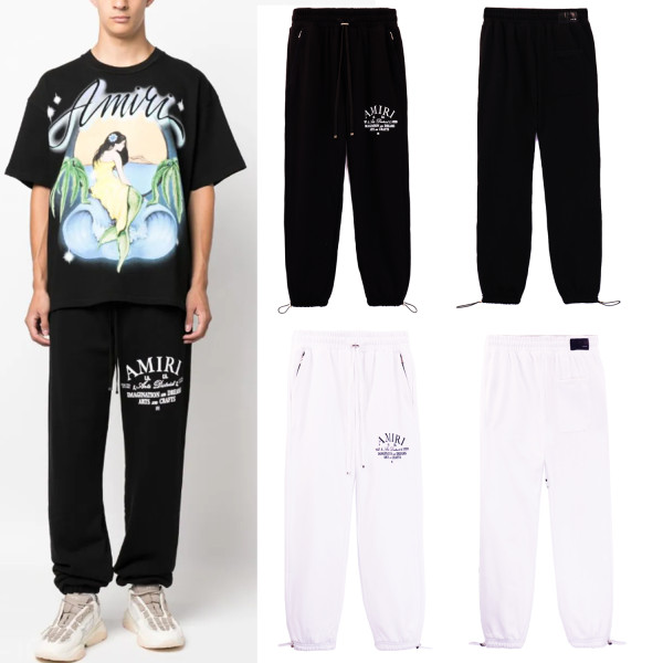 Amiri Classic Logo Printed Drawstring Straight Sweatpants