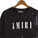 Amiri Crack Logo Printed Sweatshirt Fashion Round Neck Casual Pullover Long Sleeves