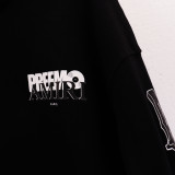 Amiri Logo PrintedHooded Unisex Casual Pullover Sweatshirt