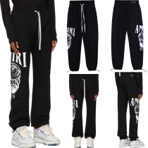 Amiri Fashion Crystal Ball Cotton Sweatpants