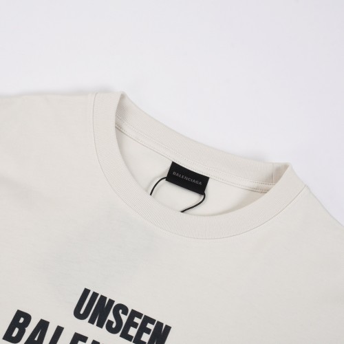 Balenciaga Parisian Pattern Short Sleeve Unisex Casual Cotton T-Shirts